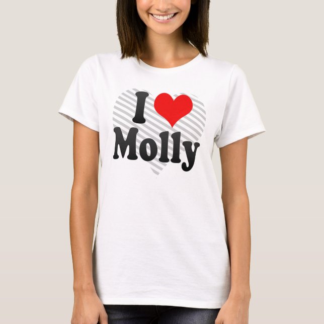 Camiseta Eu amo Molly (Frente)