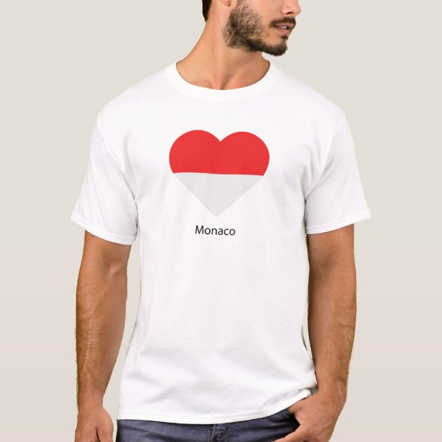 Camiseta Eu amo Mônaco (Frente)