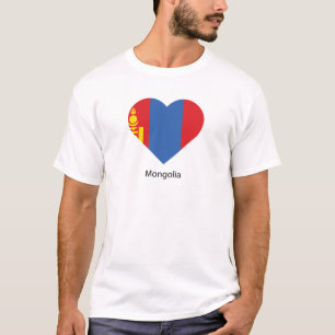 Camiseta Eu Amo Mongólia