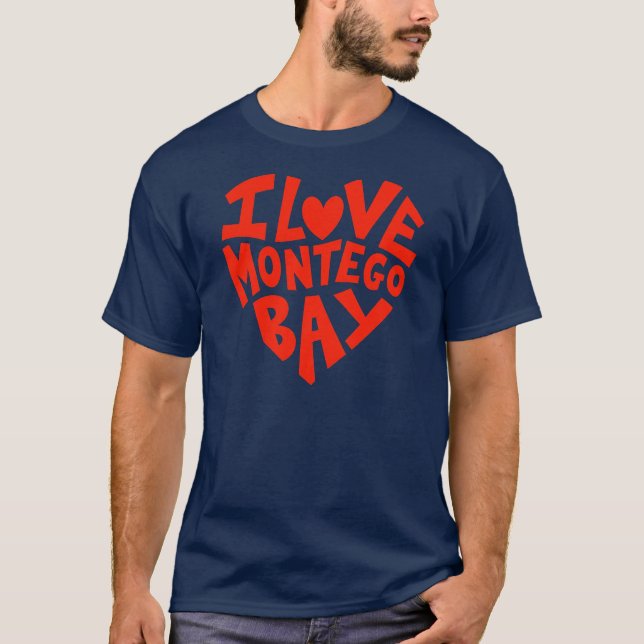Camiseta Eu Amo Montego Bay (Frente)