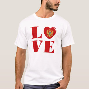 Camiseta Eu amo Montenegro