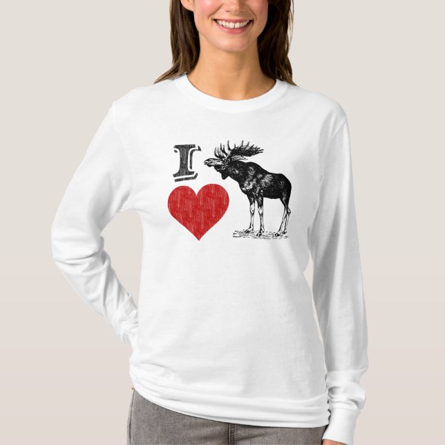 Camiseta Eu Amo Moose (Frente)