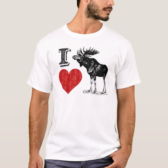 Camiseta Eu Amo Moose (Frente)