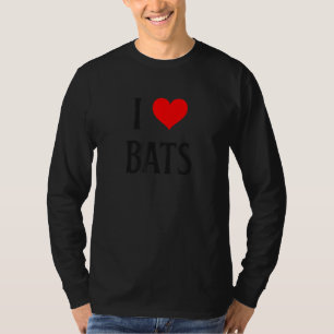 Camiseta Eu Amo Morcegos Eu Adoro Morcegos Amante de Morceg