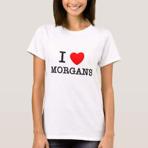 Camiseta Eu amo Morgans (os cavalos)