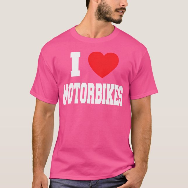 Camiseta Eu Amo Motocicletas (Frente)