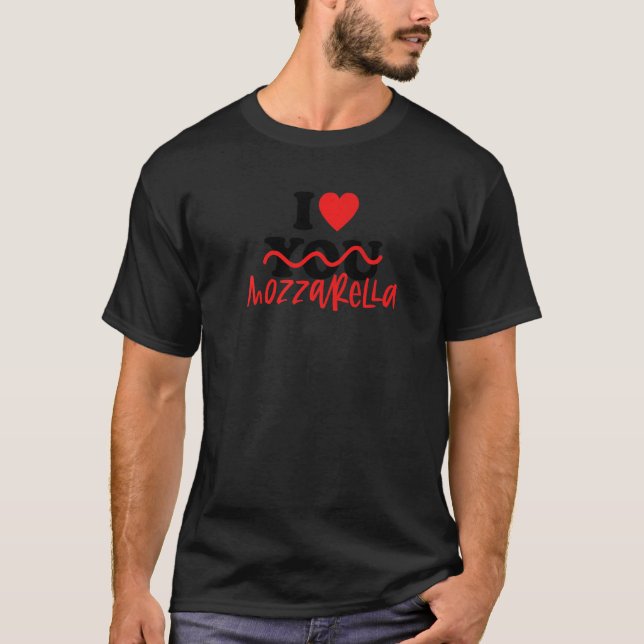 Camiseta Eu Amo Mozzarella (Frente)
