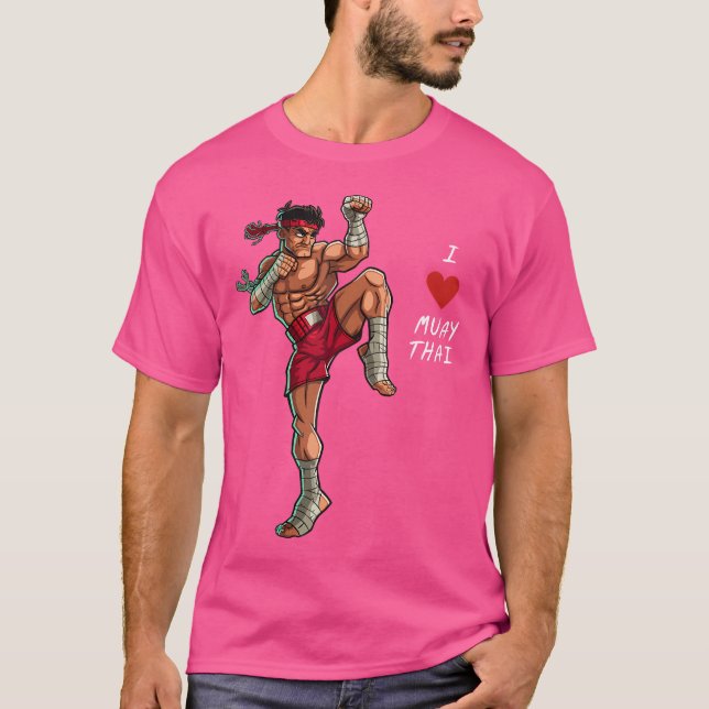Camiseta Eu Amo Muay Thai Por (Frente)