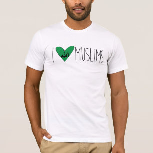 Camiseta Eu amo muçulmanos - fundação do Los Sueños