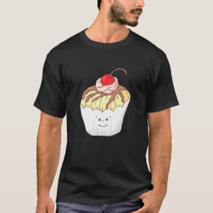 Camiseta Eu Amo Muffins Baker Candy Burgando Comida