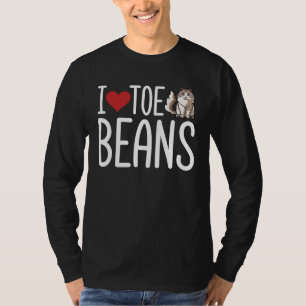 Camiseta Eu amo muito Beans gato Ragdoll de Natal