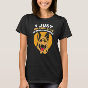 Camiseta Eu amo muito Pastores Alemães