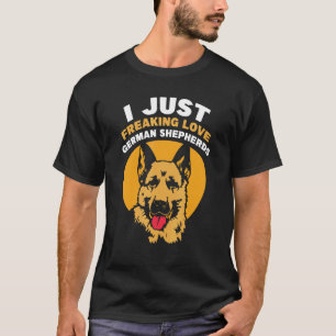 Camiseta Eu amo muito Pastores Alemães
