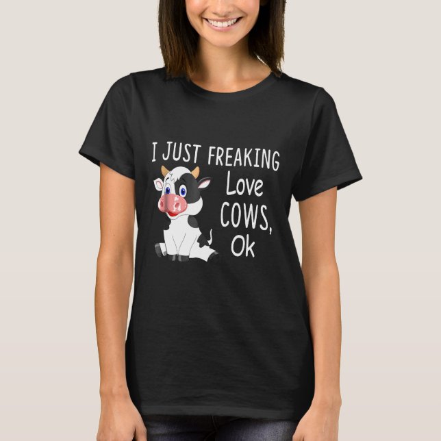 Camiseta Eu Amo Muito Vacas  Vaca (Frente)