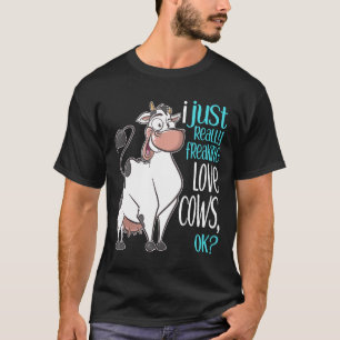 Camiseta Eu Amo Muito Vacas Vaca Para Crianças Adultos