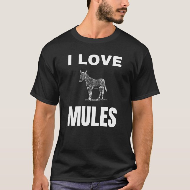 Camiseta Eu amo Mules (Frente)
