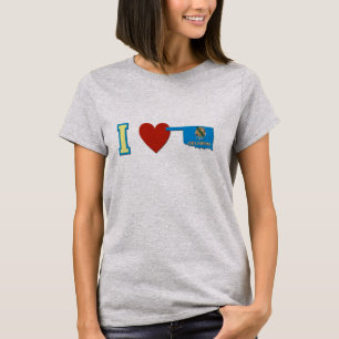 Camiseta Eu amo mulheres de Oklahoma
