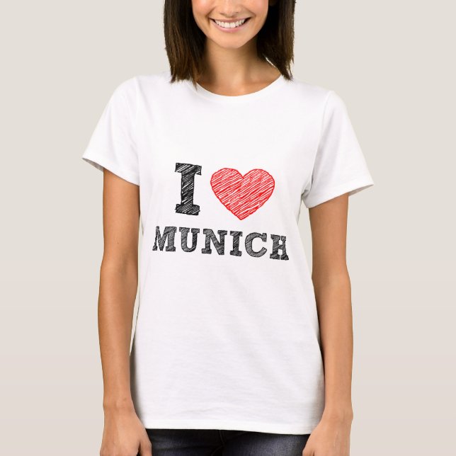 Camiseta Eu amo Munich (Frente)