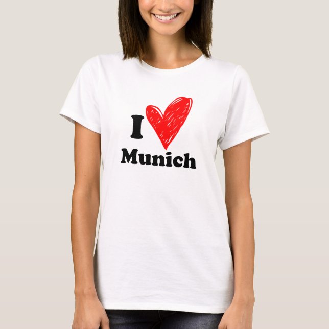 Camiseta Eu amo Munique (Frente)