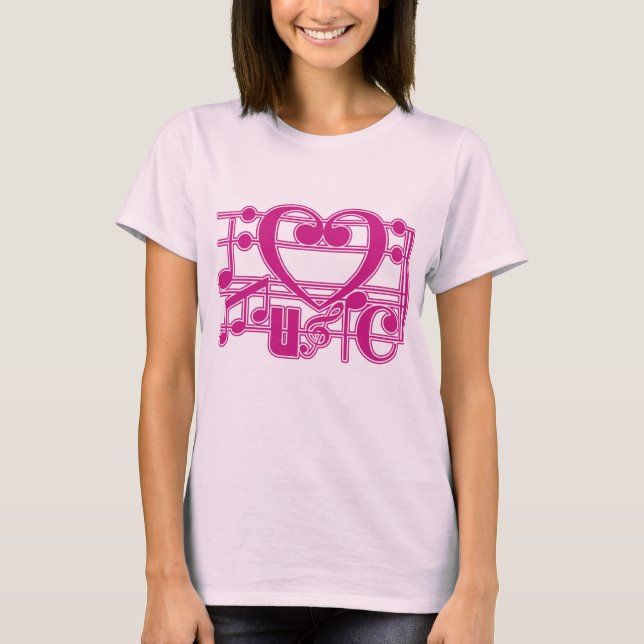 CAMISETA EU AMO MÚSICA (Frente)