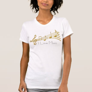 Camiseta Eu Amo Música