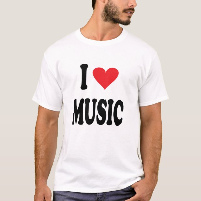CAMISETA EU AMO MÚSICA (Frente)
