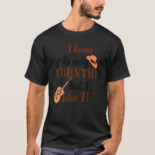 Camiseta Eu Amo Música country