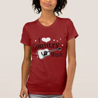 Camiseta Eu Amo Música country