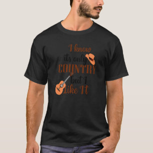Camiseta Eu Amo Música country 1