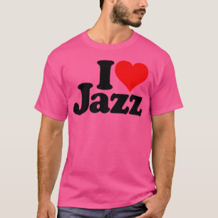 Camiseta Eu Amo Músicas De Jazz De Coração