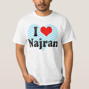 Camiseta Eu amo Najran, Arábia Saudita