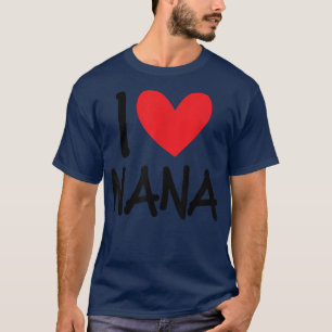 Camiseta Eu Amo Nana Nome Mulher Personalizada BFF Frien