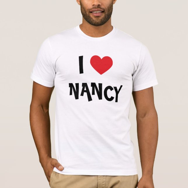 Camiseta Eu Amo Nancy) (Frente)