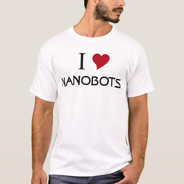Camiseta eu amo nanobots (Frente)