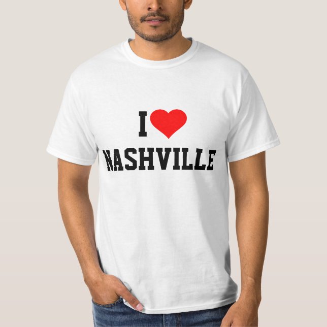Camiseta Eu amo Nashville (Frente)