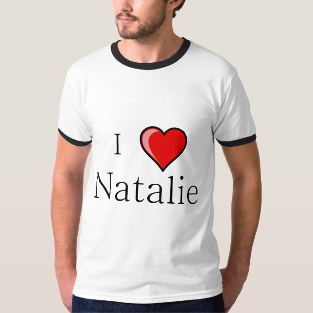 Camiseta Eu amo Natalie (Frente)
