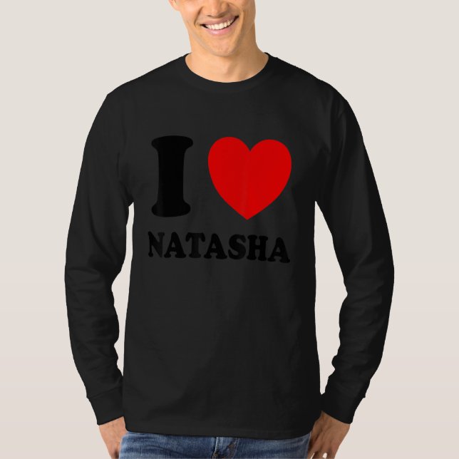 Camiseta Eu Amo Natasha (Frente)