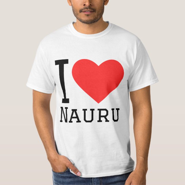 Camiseta Eu amo Nauru (Frente)