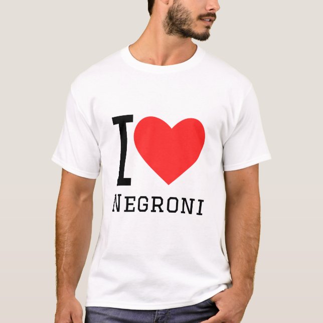 Camiseta Eu amo Negroni (Frente)