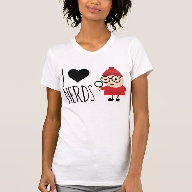 Camiseta Eu amo nerd (Frente)