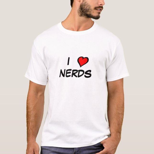 Camiseta Eu amo nerd (Frente)