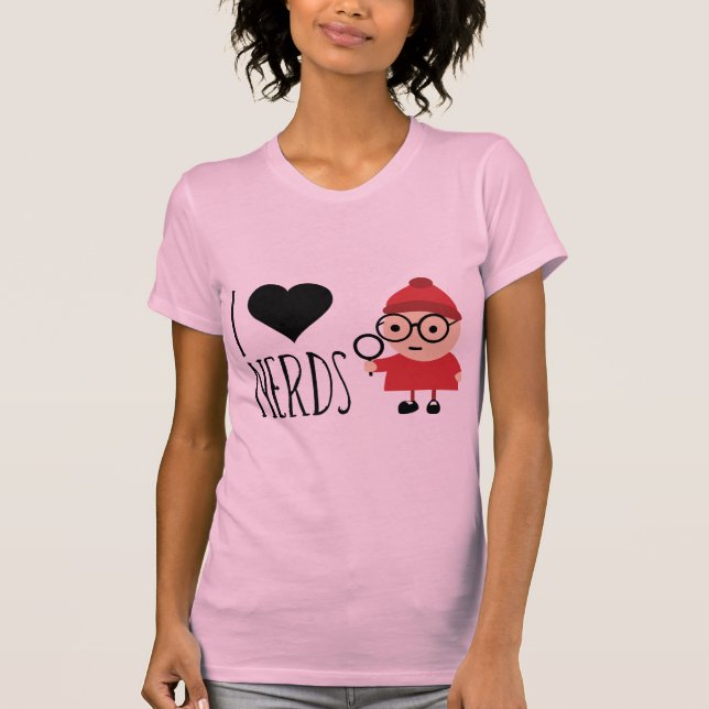Camiseta Eu amo nerd (Frente)