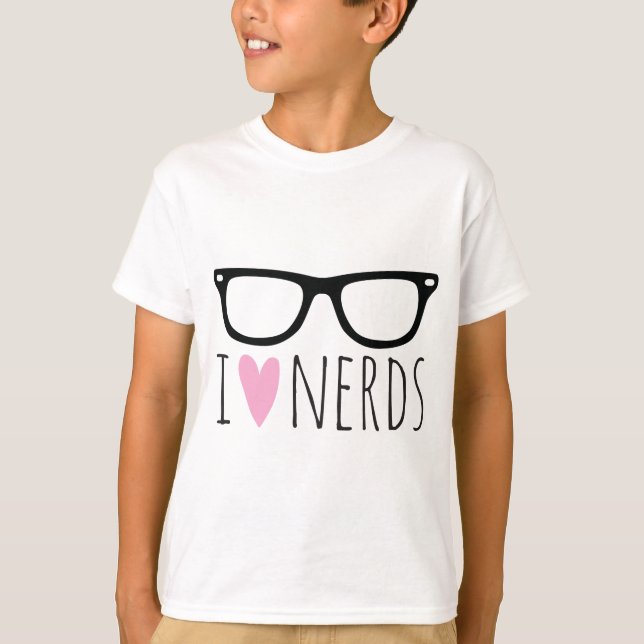 Camiseta Eu amo nerd (Frente)