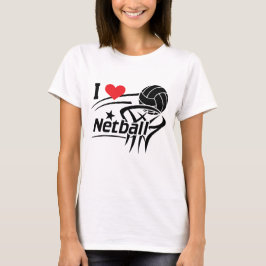 Camiseta Eu Amo Netball