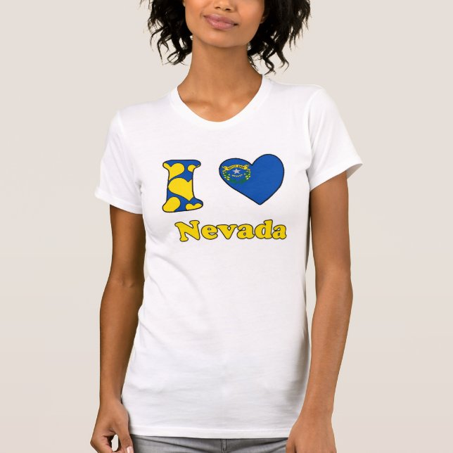 Camiseta Eu amo Nevada (Frente)