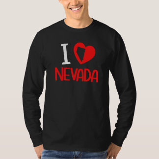 Camiseta Eu Amo Nevada Usa Estado América Viagem Nevadan Ca