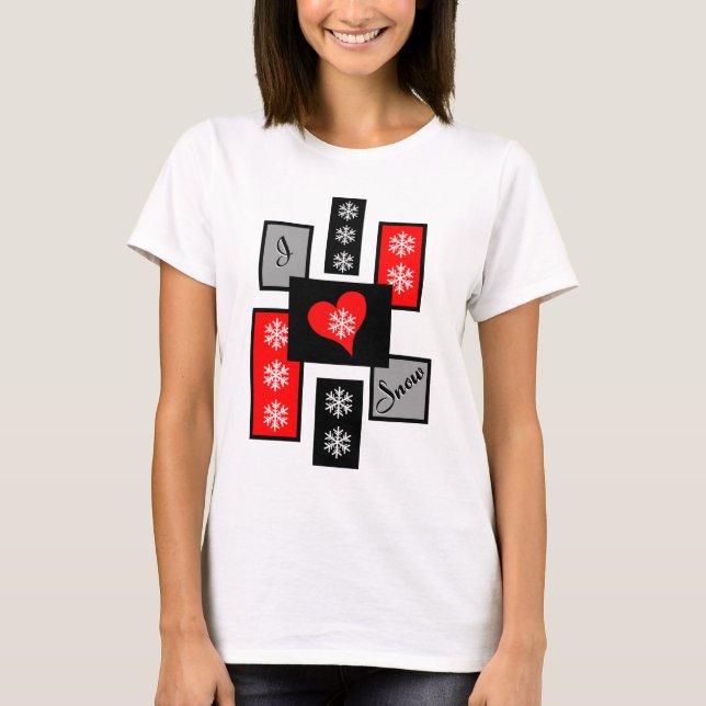 Camiseta Eu Amo Neve (Frente)