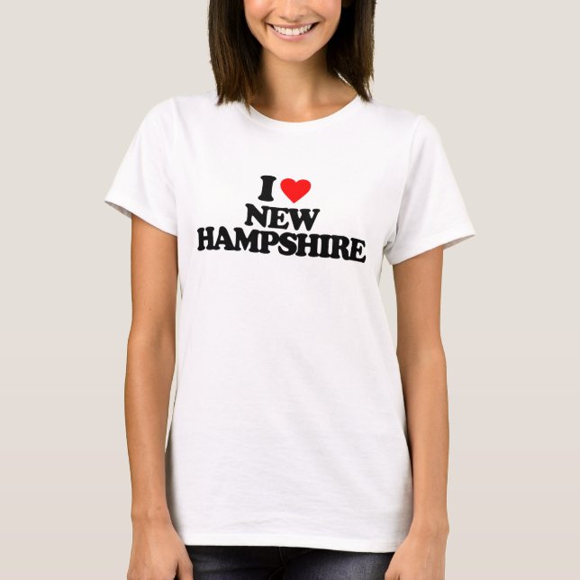 CAMISETA EU AMO NEW HAMPSHIRE (Frente)