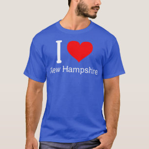 Camiseta Eu amo New Hampshire 2