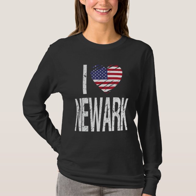 Camiseta Eu Amo Newark (Frente)